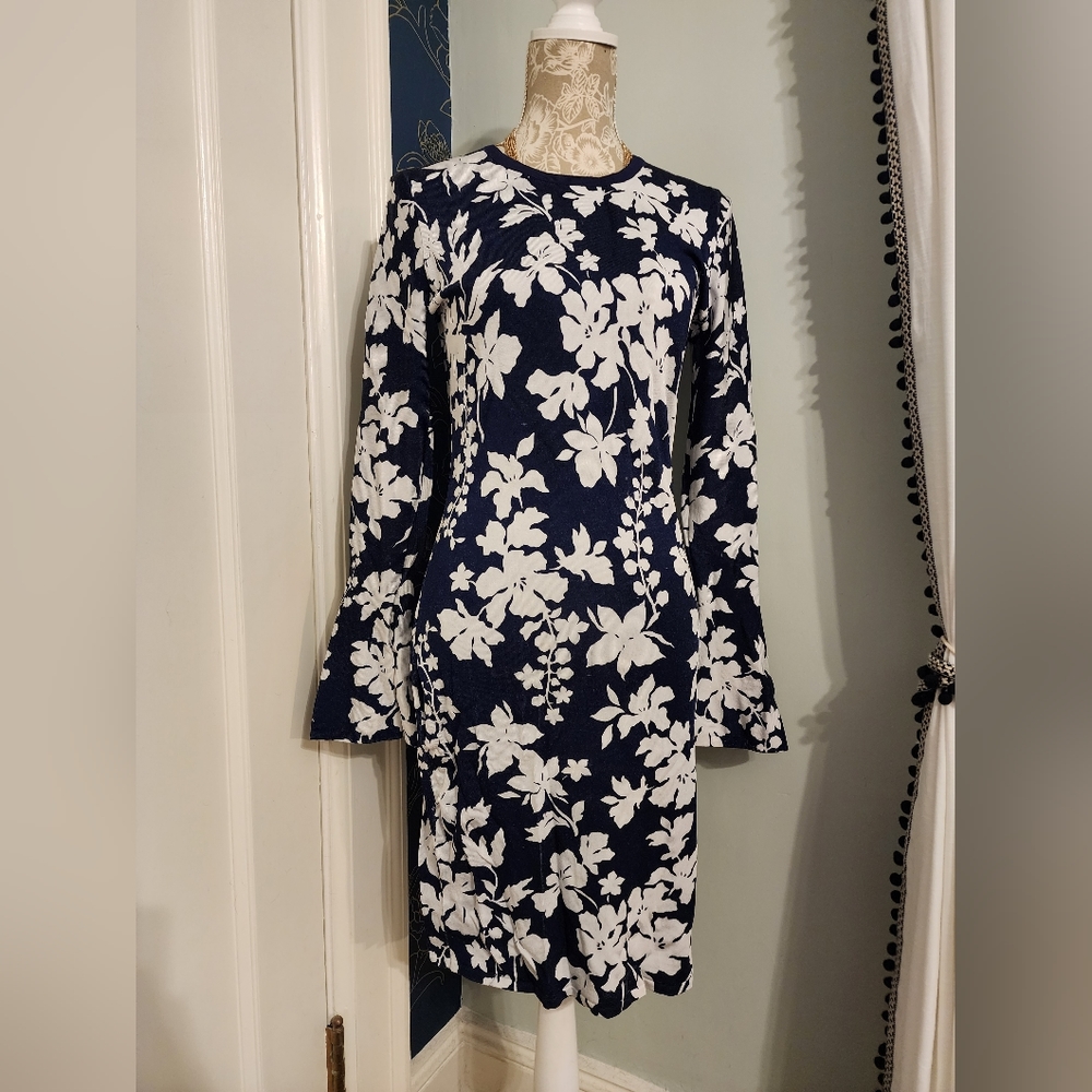 Michael Kors Floral Bell Cuff Dress